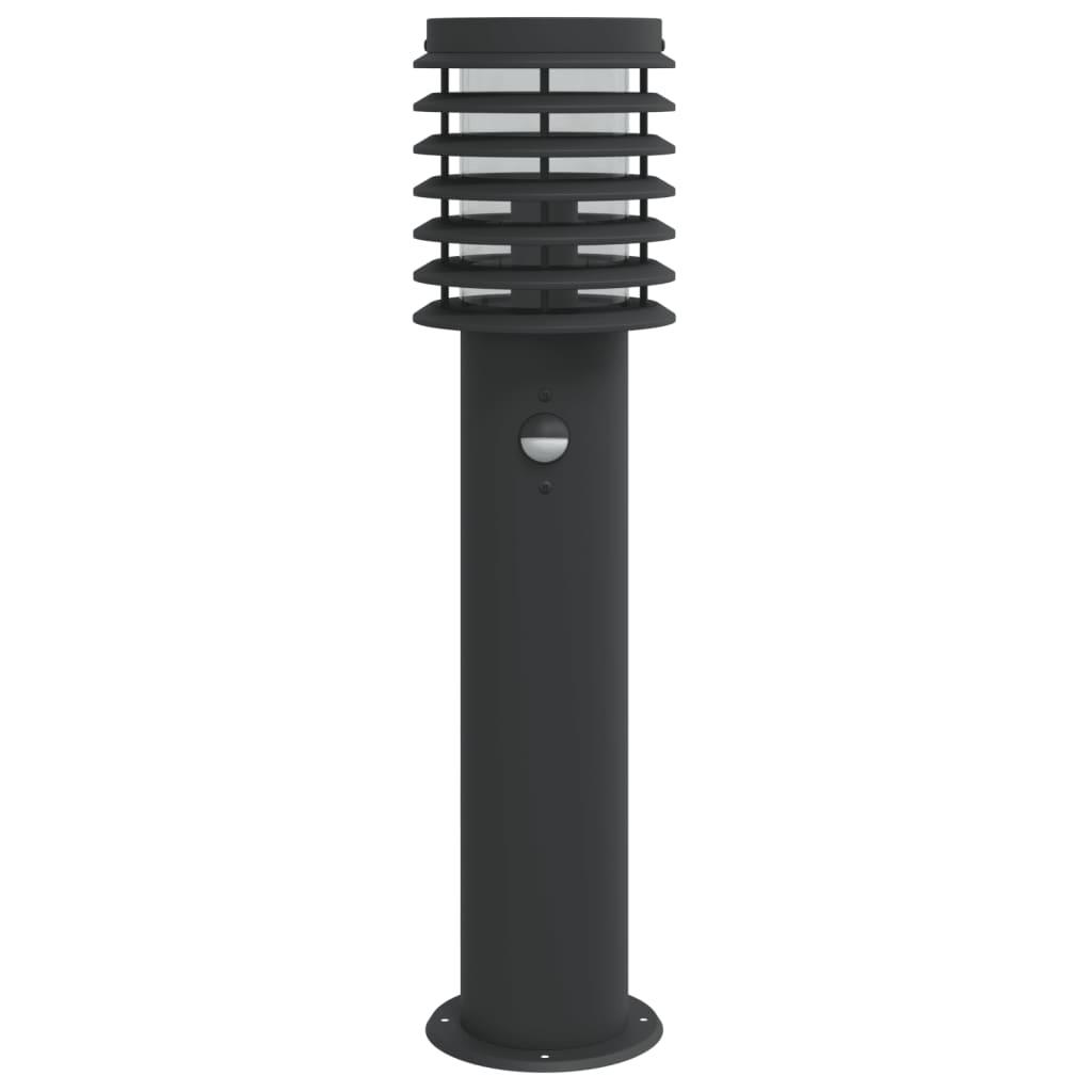 Wegeleuchten Mit Bewegungsmelder 3 Stk. 60 Cm Edelstahl Schwarz