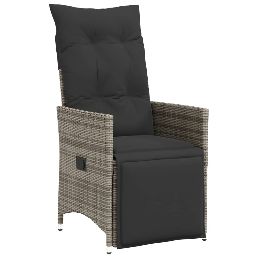 11-Tlg. Garten-Bistro-Set Mit Kissen Poly Rattan