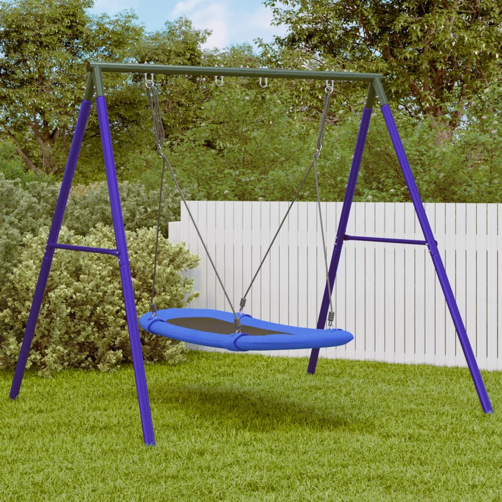 Schaukel-Set Mit Schaukelsitz Kletterschaukel Und Nestschaukel