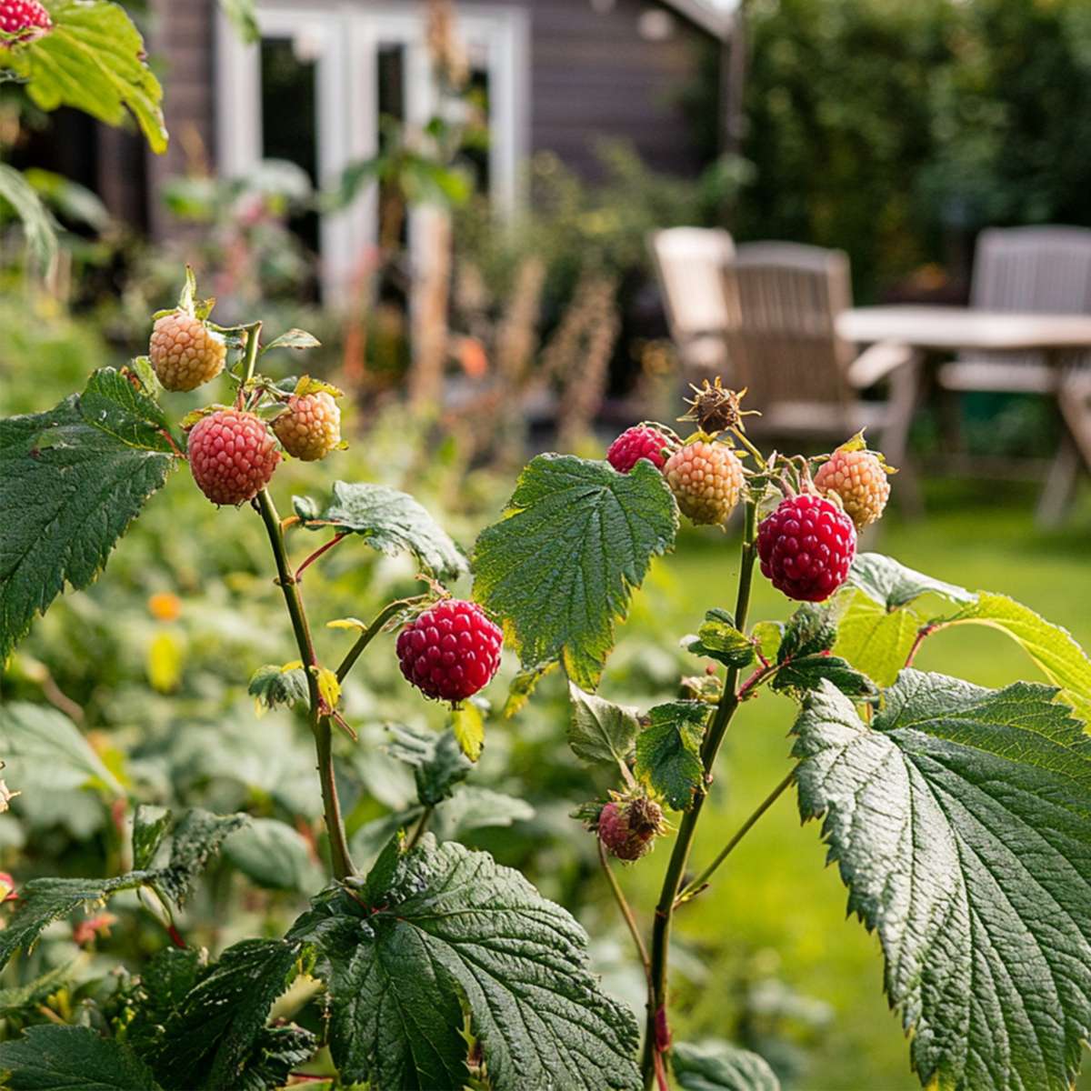Florastore Taybeere - 3 Stk - Rubus 'Tayberry' - Höhe 25-40Cm - ⌀9Cm