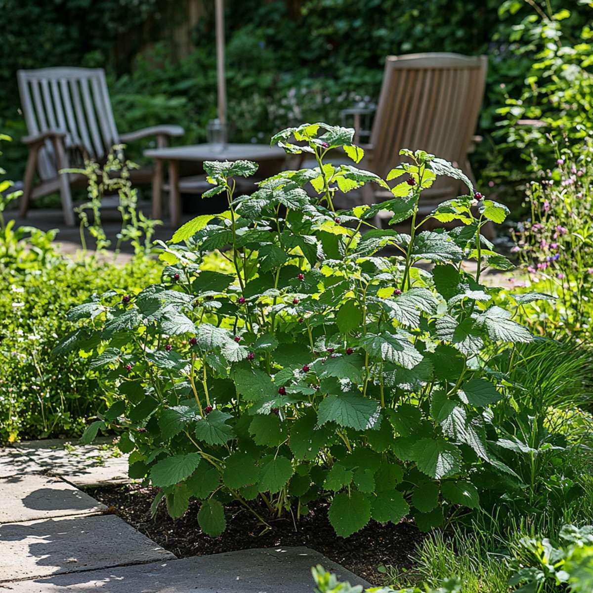 Florastore Brombeerpflanzen - 2 Stk - Rubus Fruticosus 'Thornfree' - Höhe 50-60Cm - ⌀15Cm