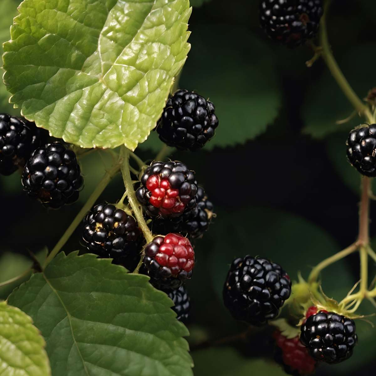 Florastore Brombeerpflanzen - 2 Stk - Rubus Fruticosus 'Thornfree' - Höhe 50-60Cm - ⌀15Cm