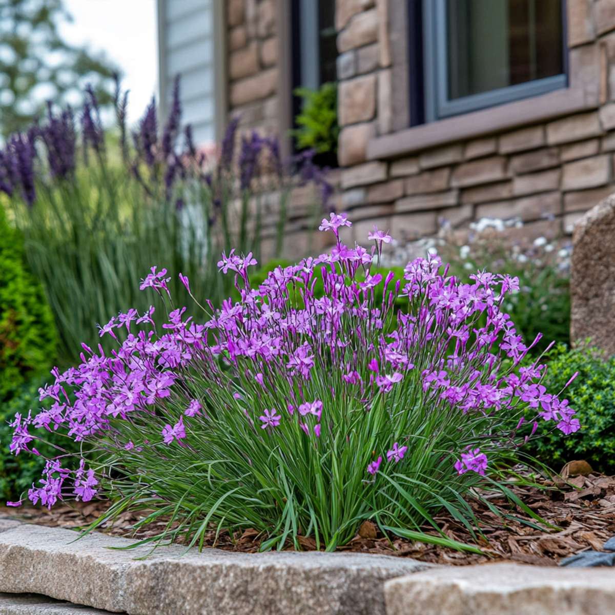 Florastore Knobikraut - 3 Stk - Tulbaghia Violacea - Höhe 15-25Cm - ⌀9Cm