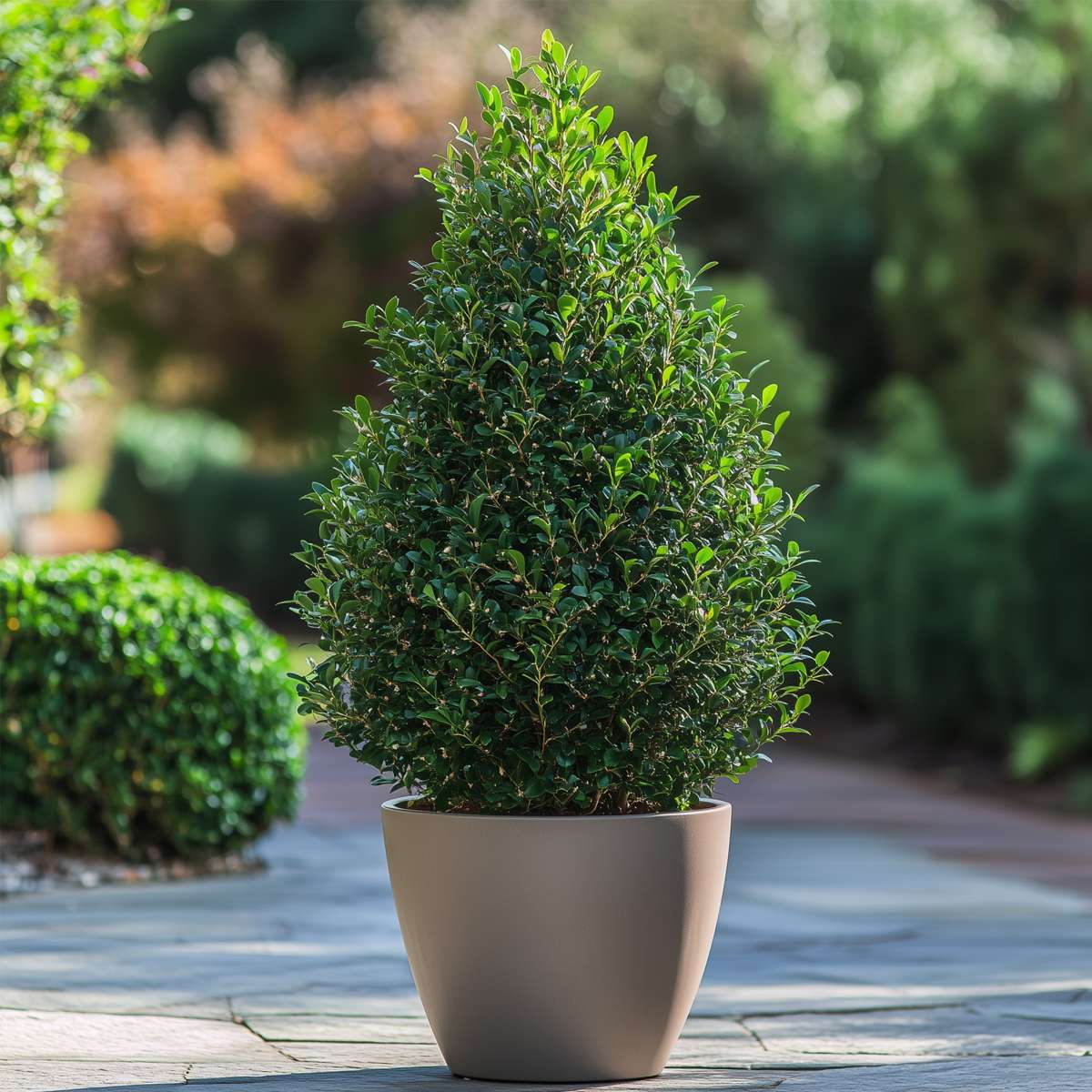 Florastore Japanische Stechpalme - 2 Stk - Ilex Crenata 'Jenny' - Höhe 55-65Cm - ⌀21Cm