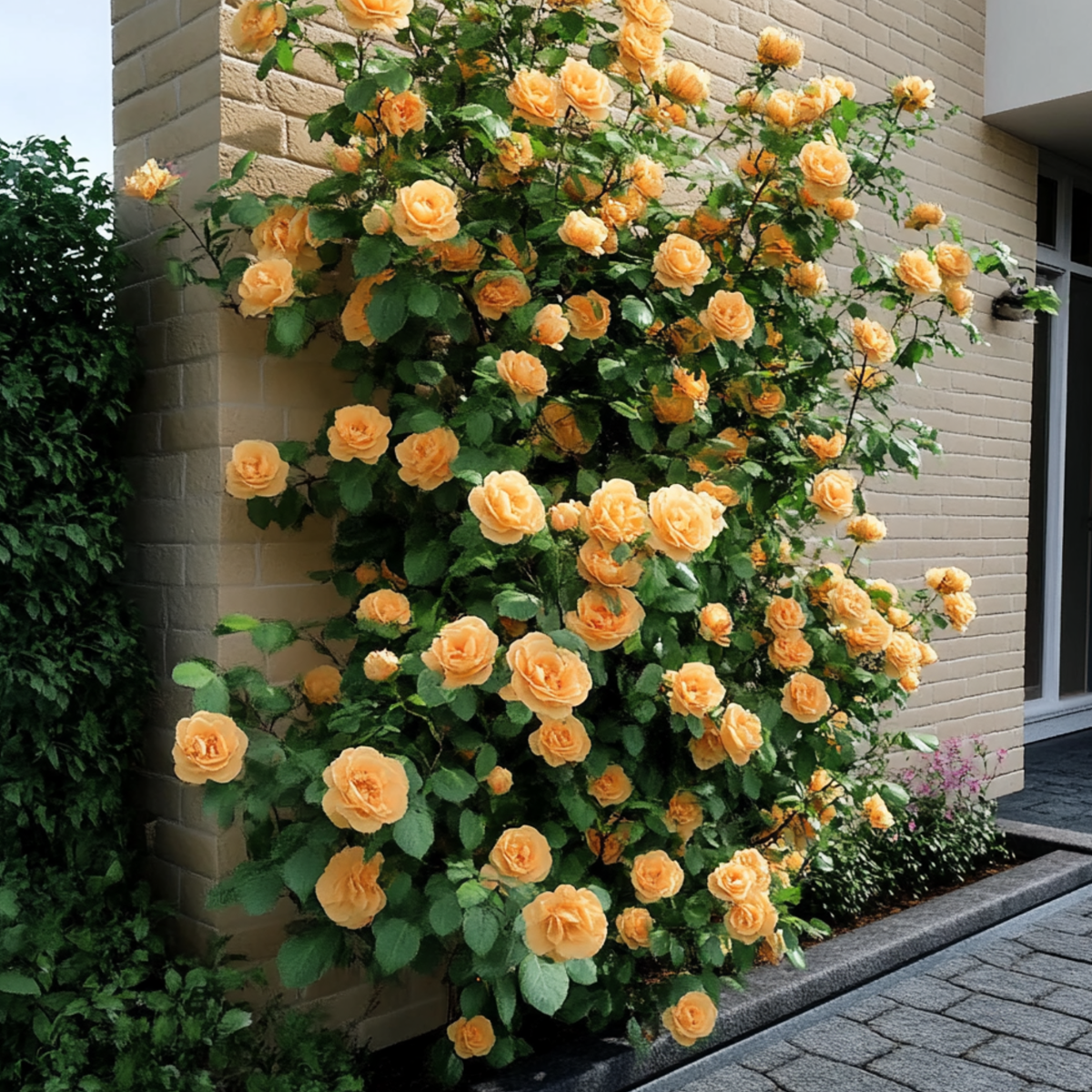 Florastore Japanische Rose - 2 Stk - Camellia Japonica 'Brush Field' - Höhe 50-60Cm - ⌀15Cm