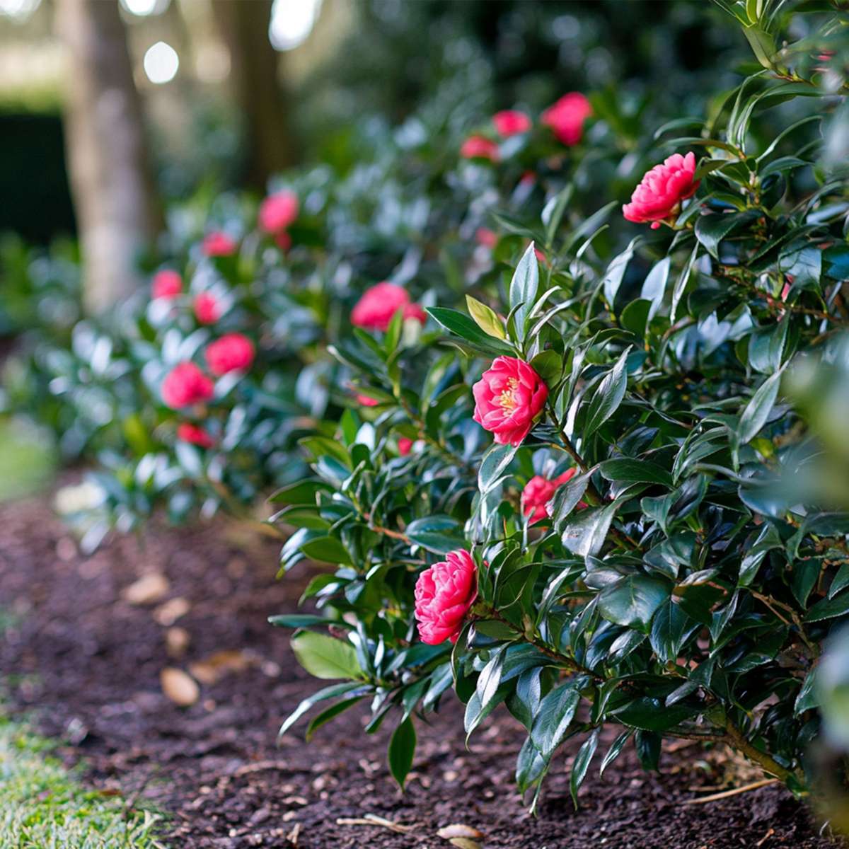 Florastore Japanische Rose - Camellia Japonica 'Dr. King' - Höhe 50-60Cm - ⌀15Cm