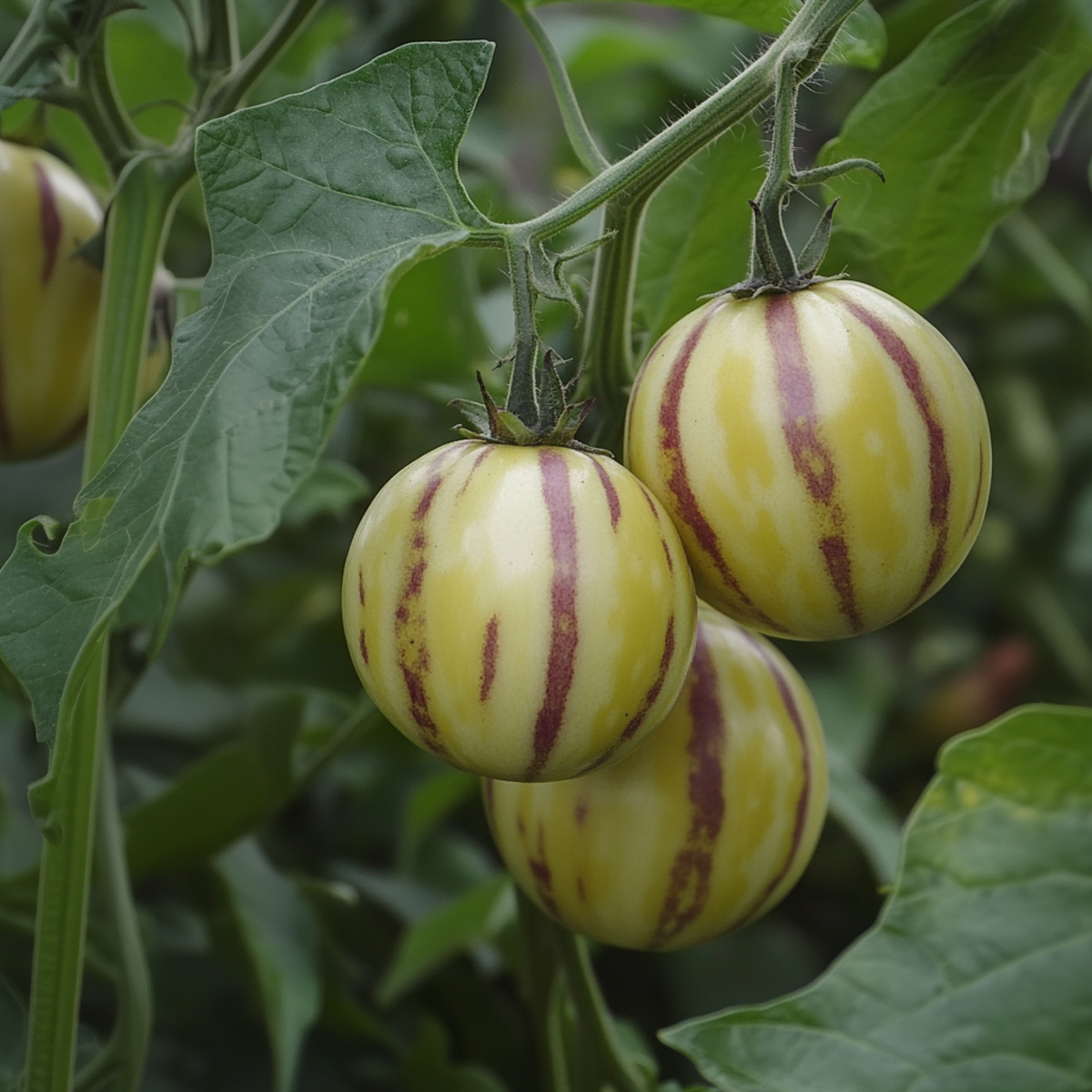 Florastore Melonenbirne - 6 Stk - Solanum Muricatum 'Pepino Gold' - Höhe 25-40Cm - ⌀9Cm