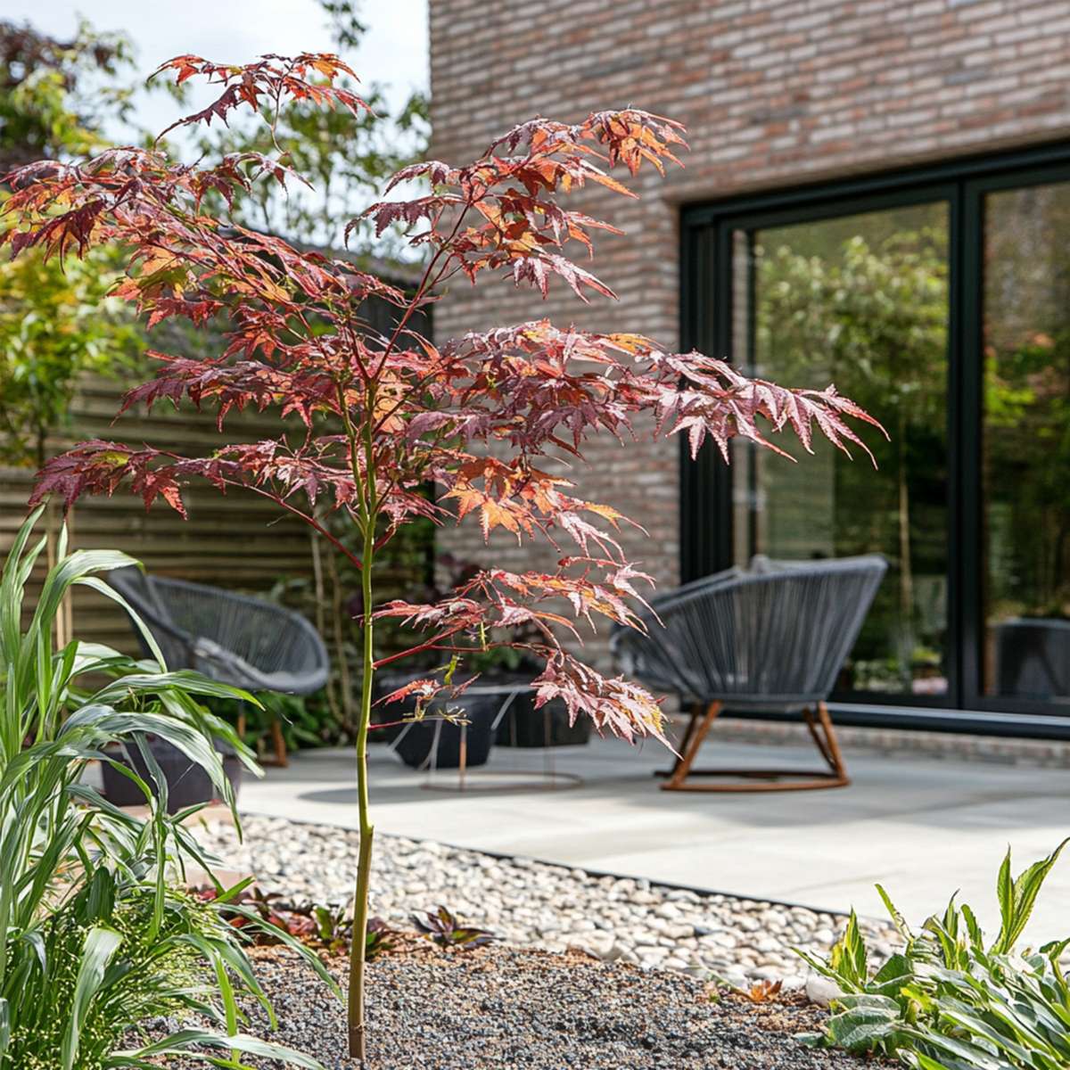 Florastore Japanischer Ahorn - 2 Stk - Acer Palmatum 'Starfish' - Höhe 60-70Cm - ⌀19Cm