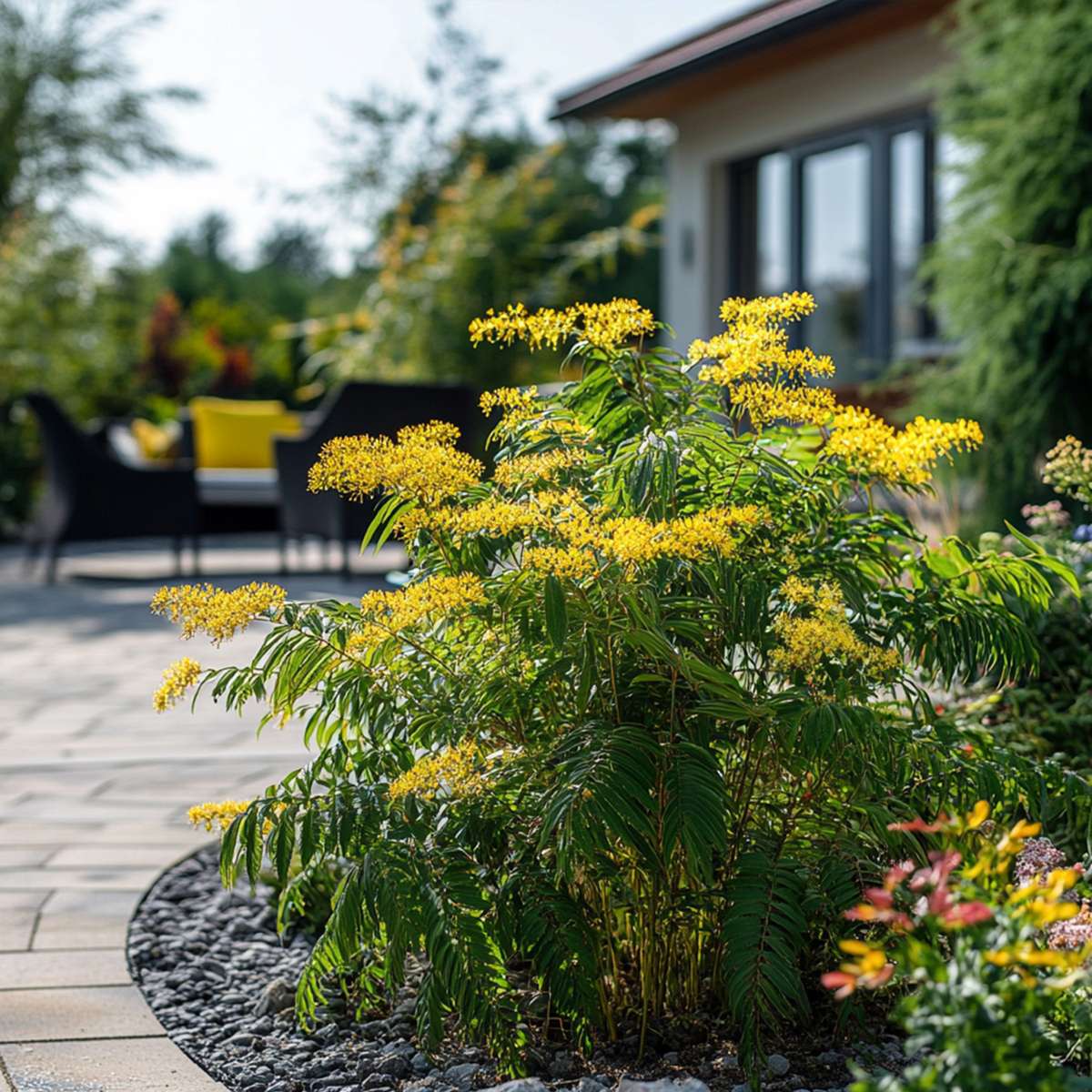 Florastore Mimosenstrauch - 6 Stk - Mimosa Dealbata - Höhe 25-40Cm - ⌀9Cm