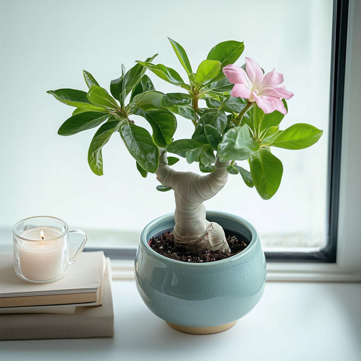 Florastore Wüstenrose - 4 Stk - Adenium Obesum - Höhe 25-40Cm - ⌀11Cm