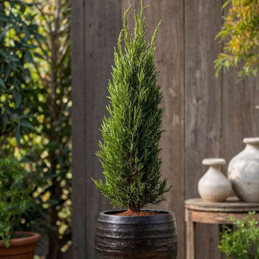 Florastore Mittelmeer-Zypresse - 2 Stk - Cupressus Sempervirens - Höhe 70-80Cm - ⌀19Cm