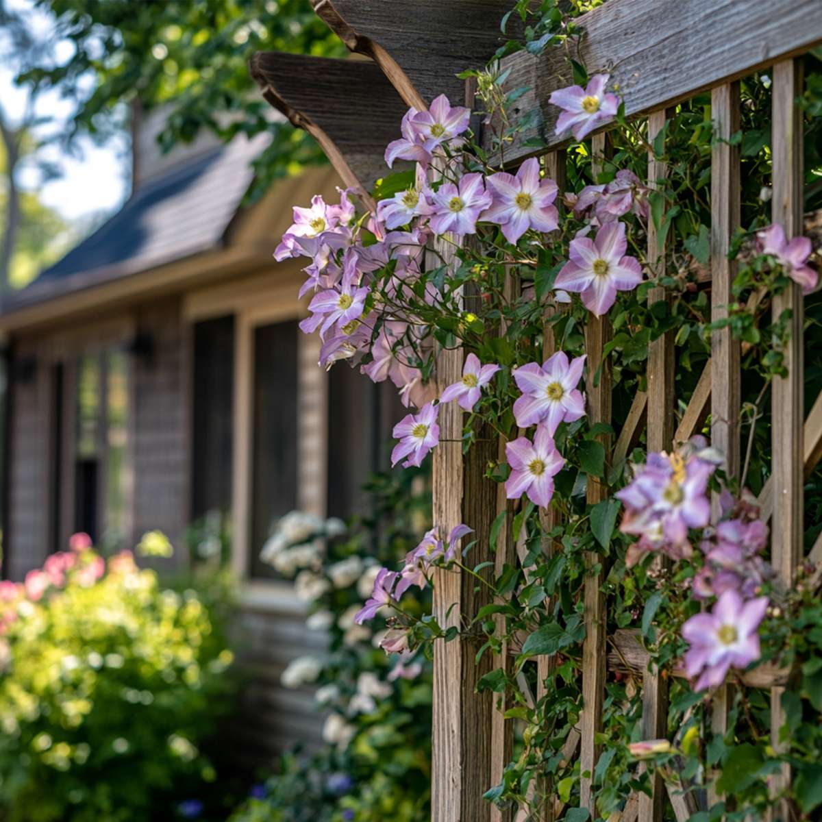 Florastore Klematis - 6 Stk - Clematis Hybrid - Höhe 25-40Cm - ⌀9Cm