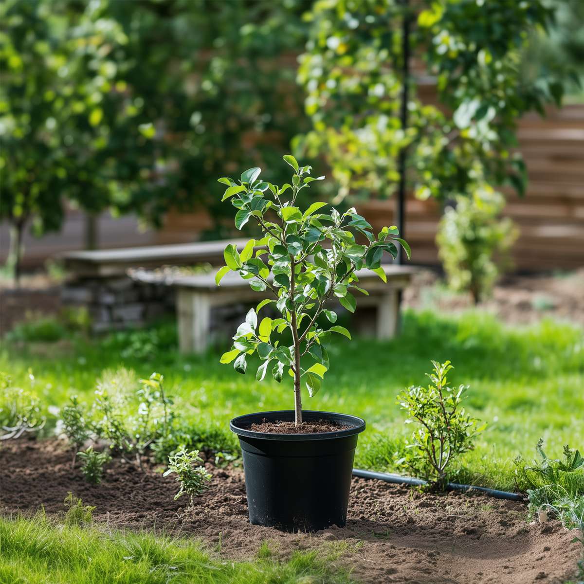Florastore Apfelbaum Mit 3 Apfelsorten In Einem Baum - 2Er Set - Höhe 60-70 Cm - Topf 17Cm