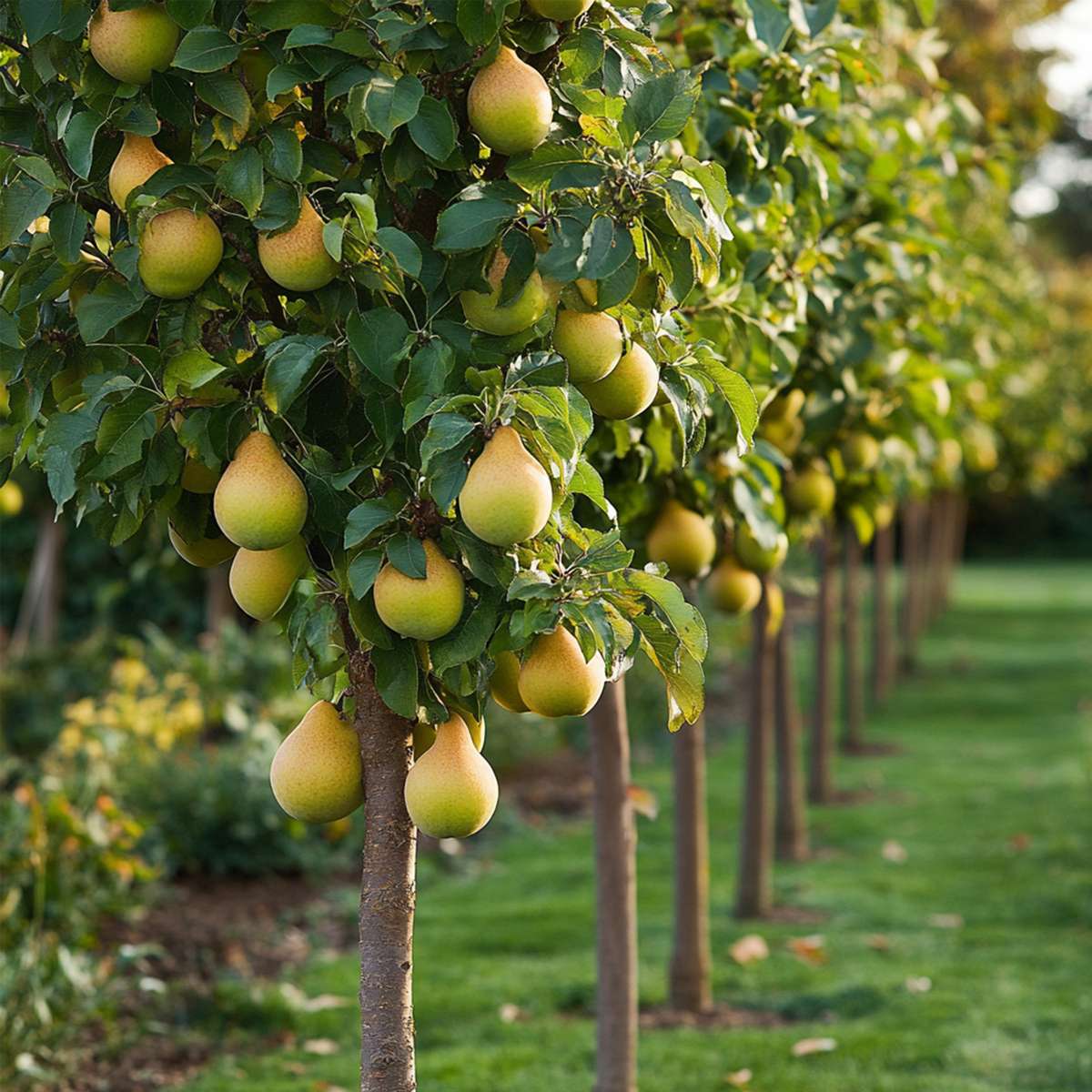 Florastore Fruchtsäulen - 3 Stk - Apfel, Birne - Höhe 60-70Cm - ⌀9Cm