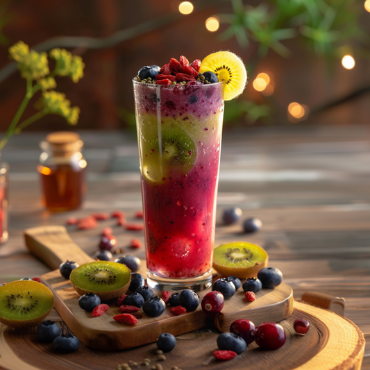 Florastore Mischung Obstpflanzen - 8 Stk - Actinidia Vaccinium Lycium - Höhe 25-40Cm - ⌀9Cm