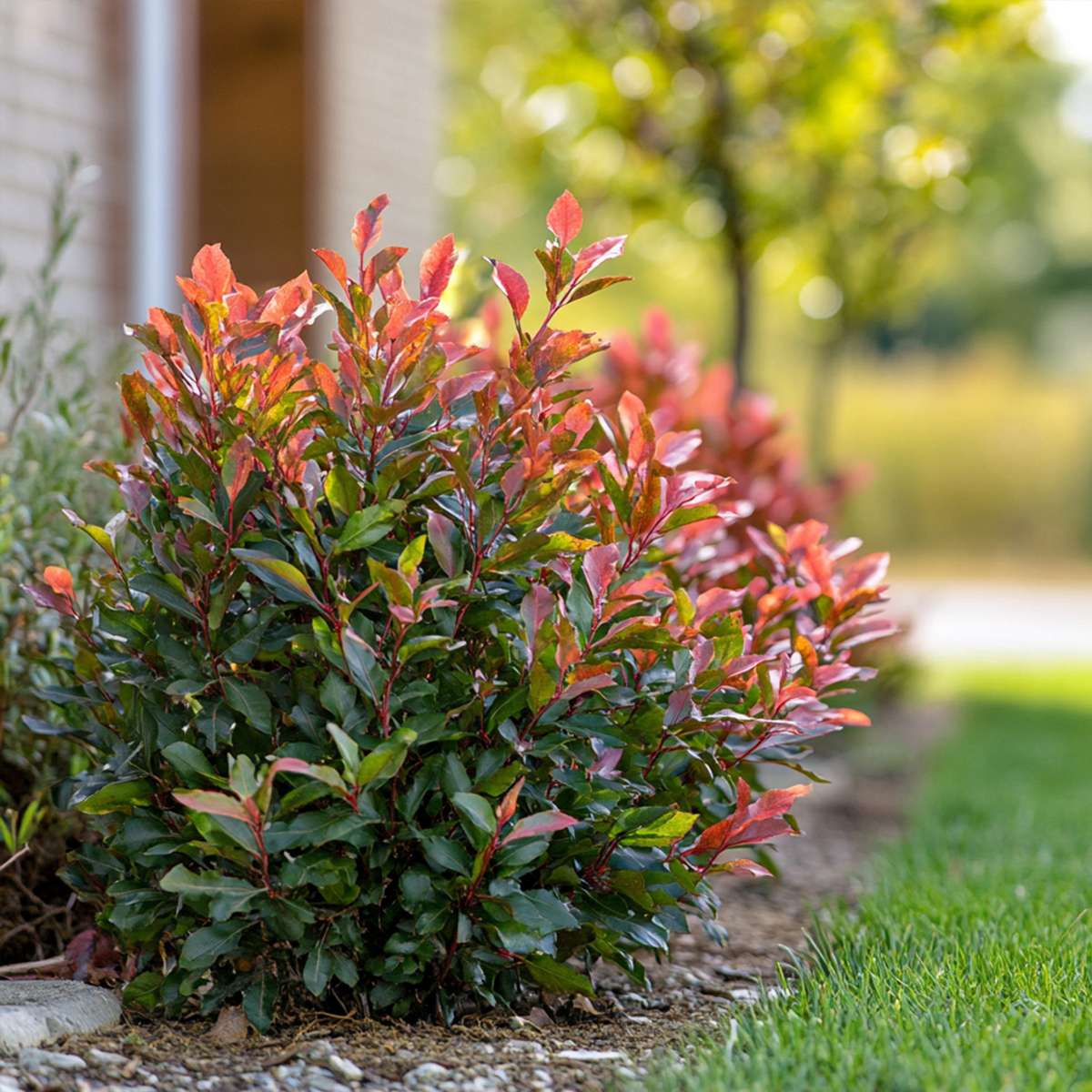 Florastore Glanzmispel - 2 Stk - Photinia Fraseri 'Red Robin' - Höhe 30-40Cm - ⌀17Cm