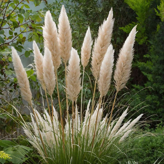 Florastore Pampasgräser - 6 Stk - Cortaderia Selloana - Höhe 25-40Cm - ⌀9Cm