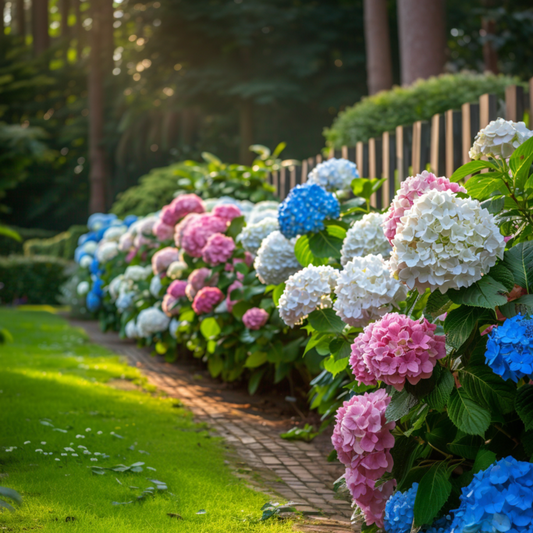 Florastore Hortensie - 3 Stk - Hydrangea Macrophylla - Höhe 25-40Cm - ⌀9Cm