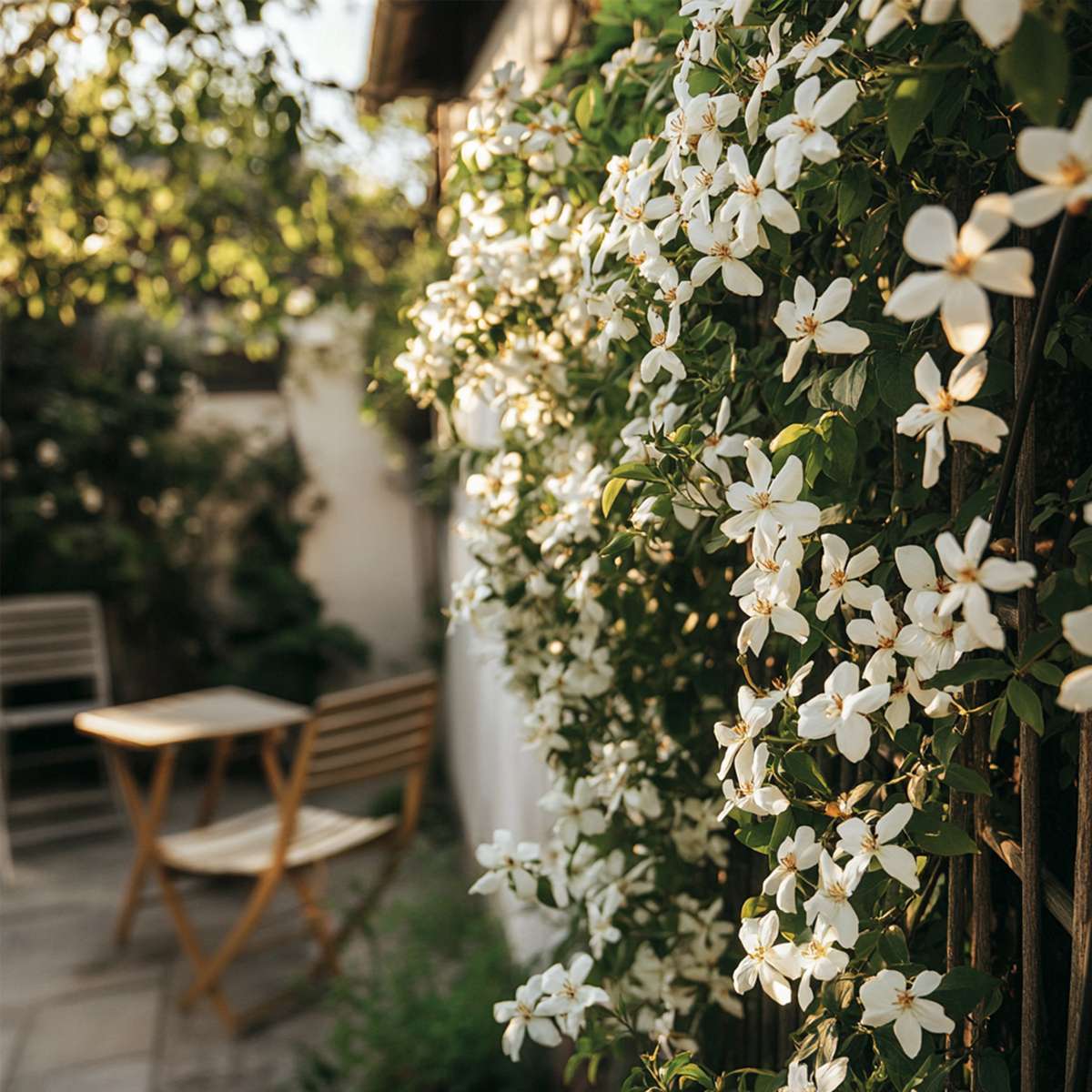 Florastore Jasmin - 3 Stk - Jasminum 'Officinale' - Höhe 25-40Cm - ⌀9Cm
