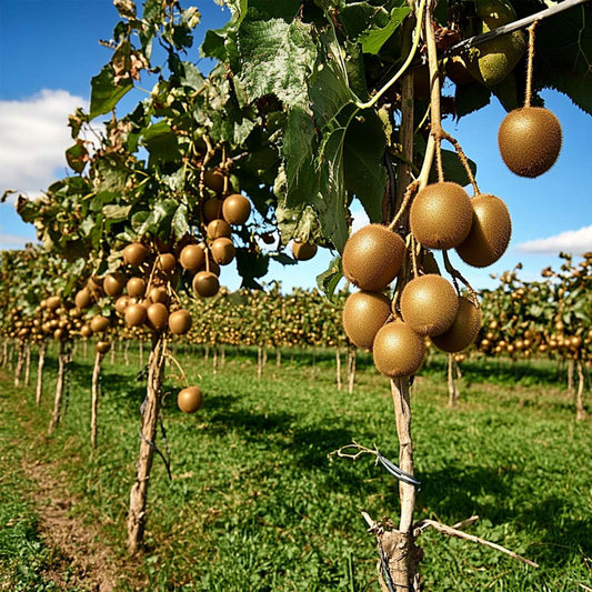 Florastore Kiwipflanze - 6 Stk - Actinidia Deliciosa 'Jenny' - Höhe 20-40Cm - ⌀9Cm