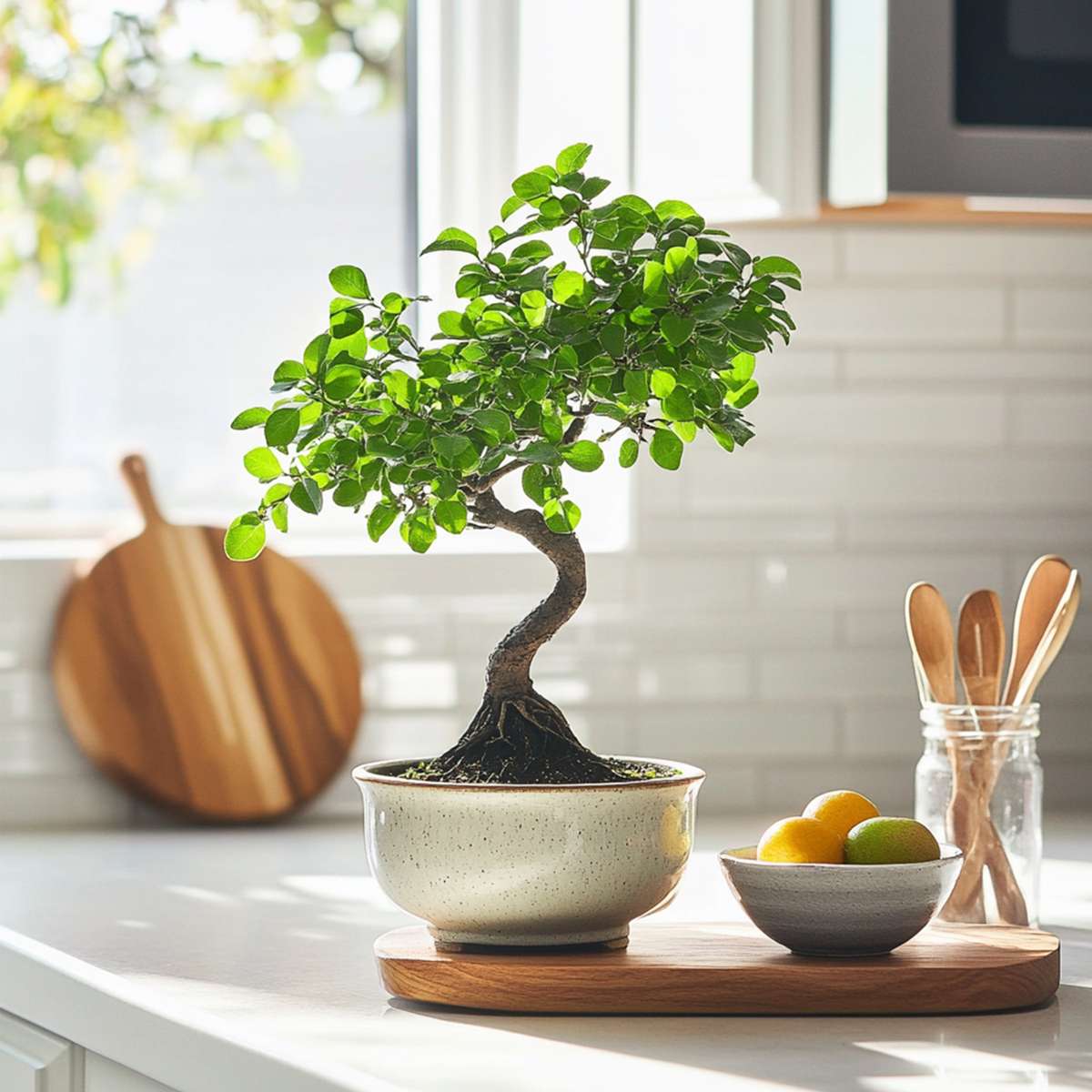 Florastore Bonsaibaume - Zelkova Serrata - Höhe 20-25Cm - ⌀15Cm