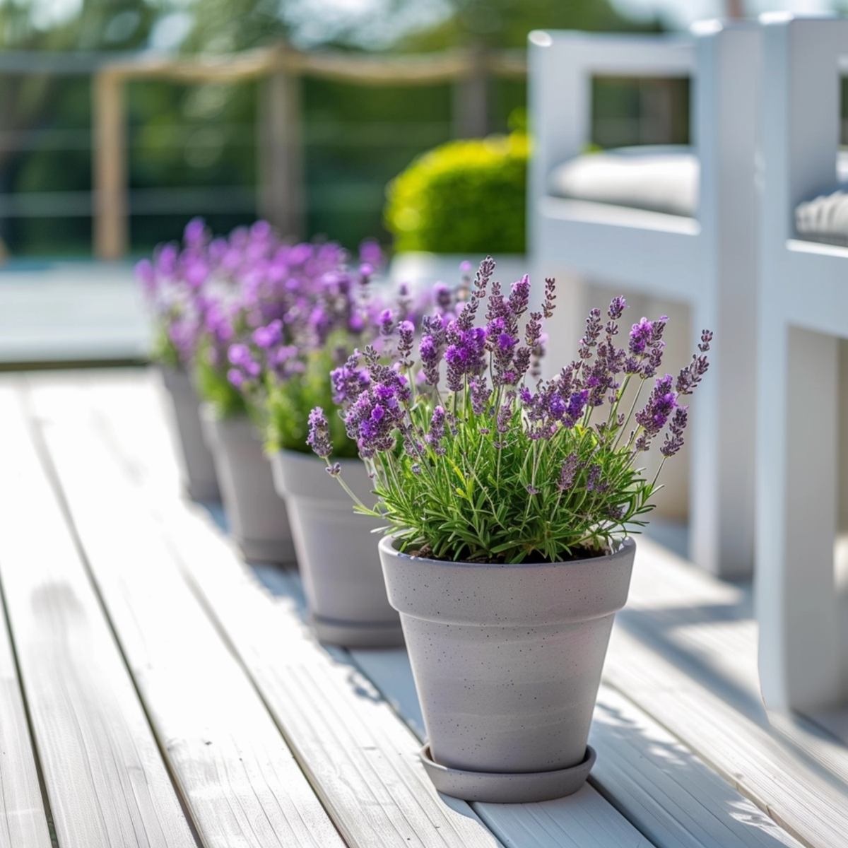 Florastore Lavendelstrauch - 2 Stk - Lavandula Stoechas 'Anouk' - Höhe 25-35Cm - ⌀15Cm