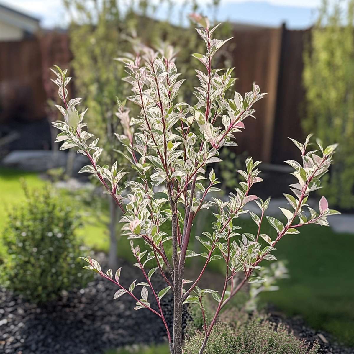 Florastore Zierweide - Salix Integra 'Flamingo' - Höhe 60-80Cm - Topf 17Cm