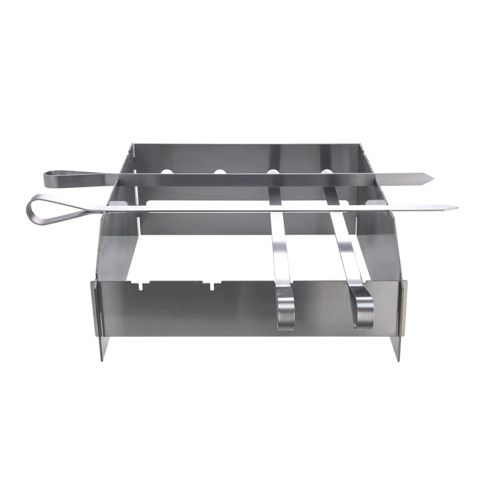 Edelstahl Schaschlik-Set mit Spritzschutz für EXTREM,Ultra u. Outdoorküche