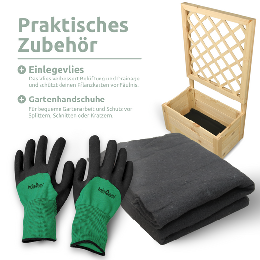 Pflanzkasten mit Rankgitter Pflanzkübel und Spalier für Rankpflanzen S/M/L