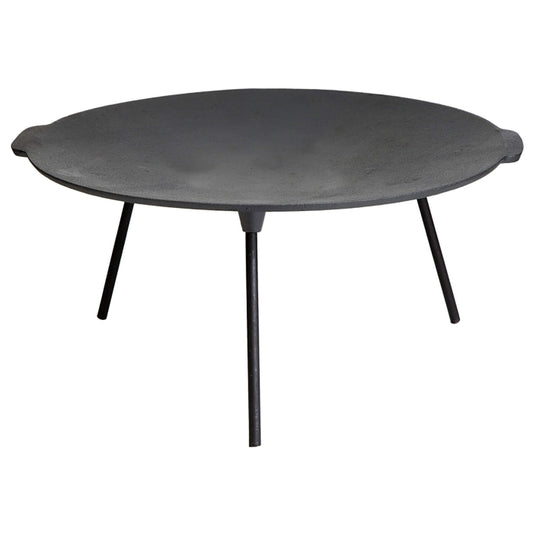 Hockerkocher-Set (groß) mit Gusseisengrillschale Ø 45 cm inkl. Gasschlauch & Regler