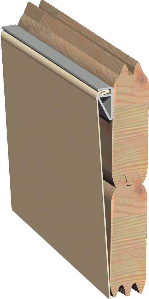 Trend Holzpool SET Achteck Langform | Sand | Metallecken | 610 x 400 x 124 cm | ca. 19,1 m³