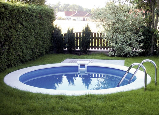 Rundbecken IBIZA 420 x 120 cm | Innenhülle 0,6 mm Blau | BASIC Blau