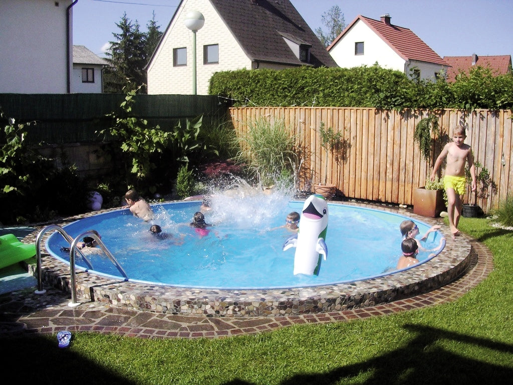 Rundbecken STARTER SET SPLASH 500 x 120 cm | Innenhülle 0,5 mm | Blau
