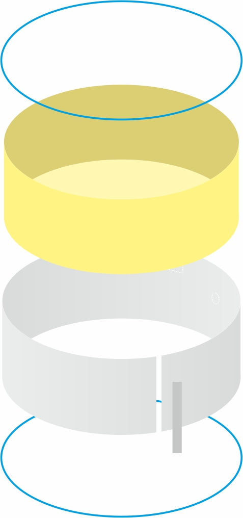 Rundbecken IBIZA ALL INCLUSIVE SET Sand 500 x 120 cm | Innenhülle 0,8 mm Sand | BASIC Handlauf Blau