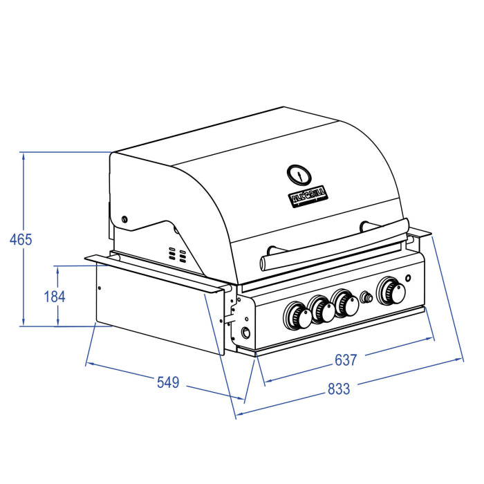 TOP-LINE - ALLGRILL CHEF M - BUILT-IN mit Air System