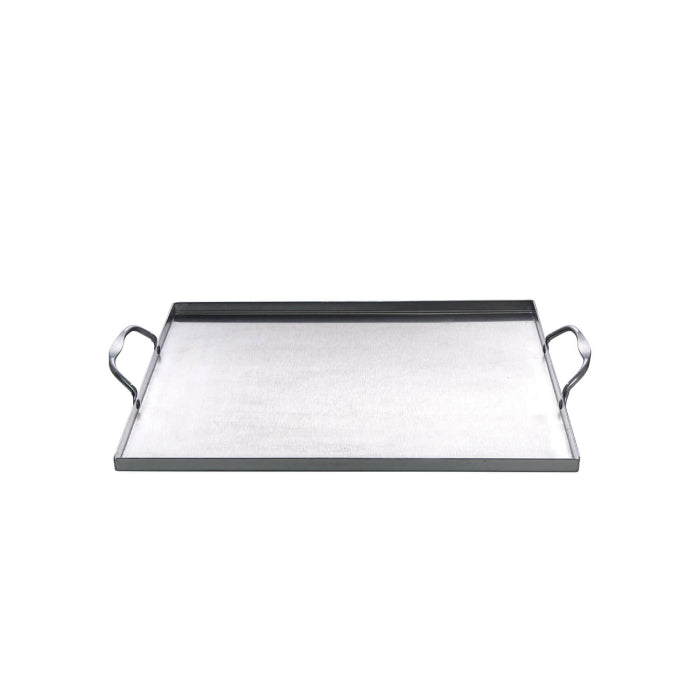 Edelstahl Grillwanne mit 2 Griffen, 31 x 27 x 1 cm