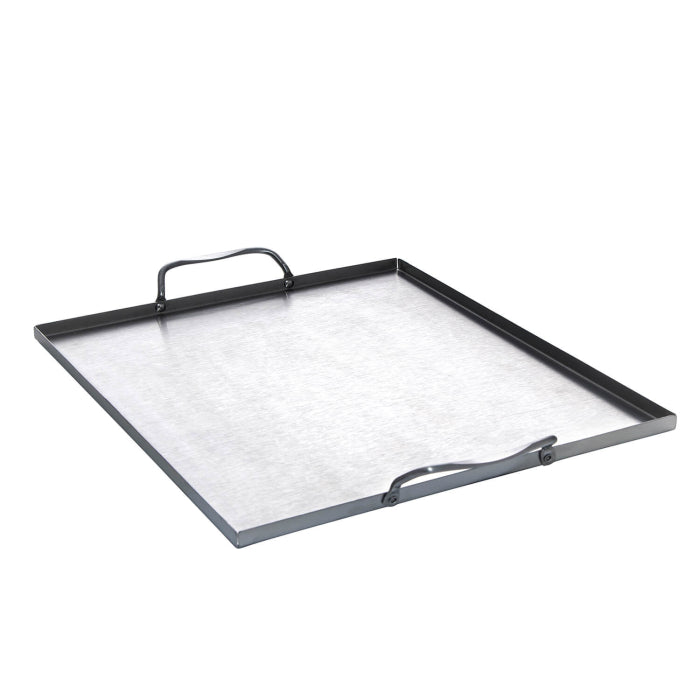 Edelstahl Grillwanne mit 2 Griffen, 31 x 27 x 1 cm