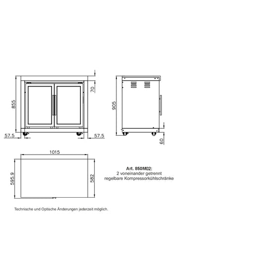 Modul 2 - Doppelkühlschrank