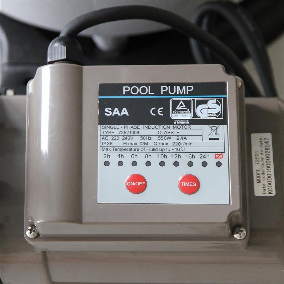 Sandfilteranlage Trend Top Ø 400 mm | Filterpalette | Grau | 10,5 m³/h Pumpe