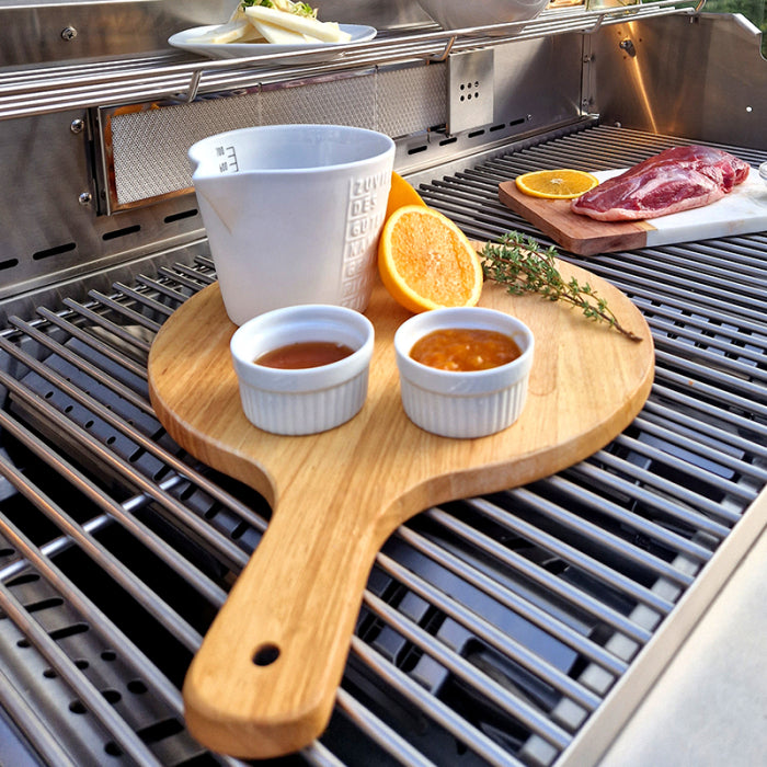 Holzbrett mit Handgriff für Pizza und Flammkuchen