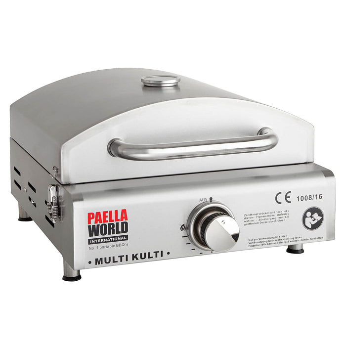 MULTI-KULTI ®, der multifunktionale Gasgrill -MIT ZÜNDSICHERUNG-