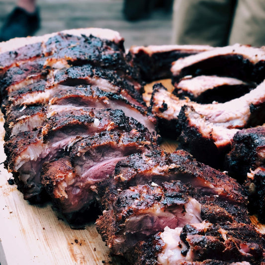 Spareribs-Halter aus Edelstahl, 30 x 18 x 8 cm