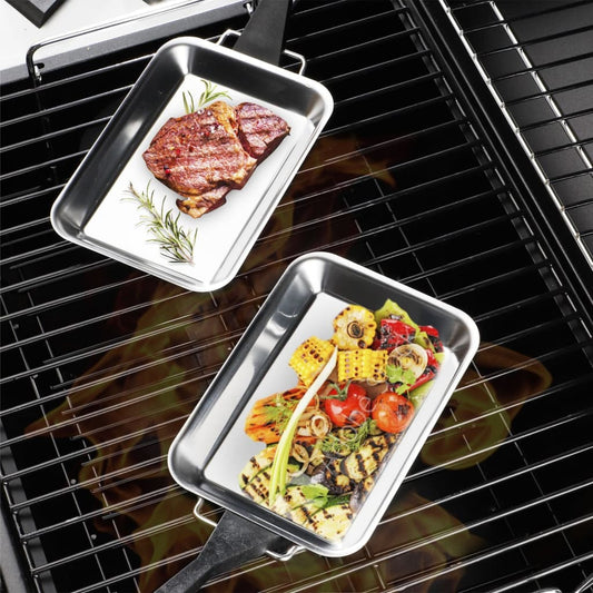 Hi 6-Tlg. Grillzubehör-Set Edelstahl Gelb