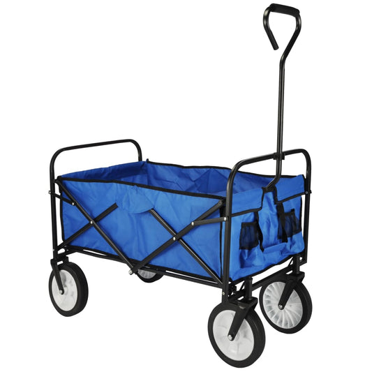 Hi Faltbarer Wagen Blau 53,5X83X27 Cm Schwarz