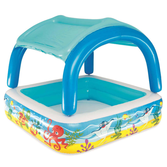 Bestway Spielbecken Mit Vordach Blau 52192