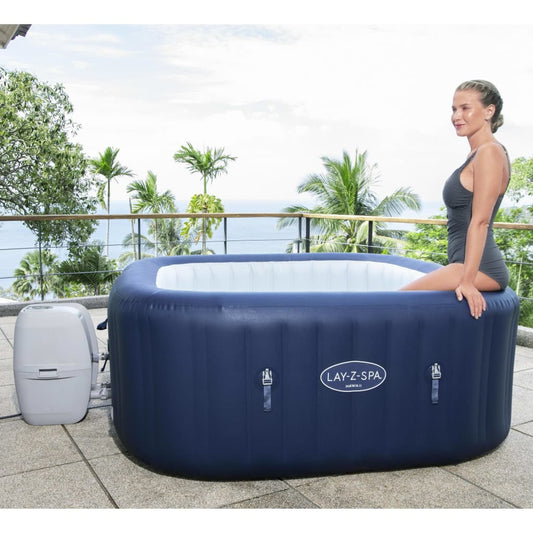 Bestway Lay-Z-Spa Whirlpool Hawaii Airjet Aufblasbar Braun Und Weiß