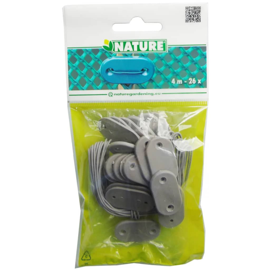 Nature 27-Tlg. Gartenzaun Befestigungs-Set
