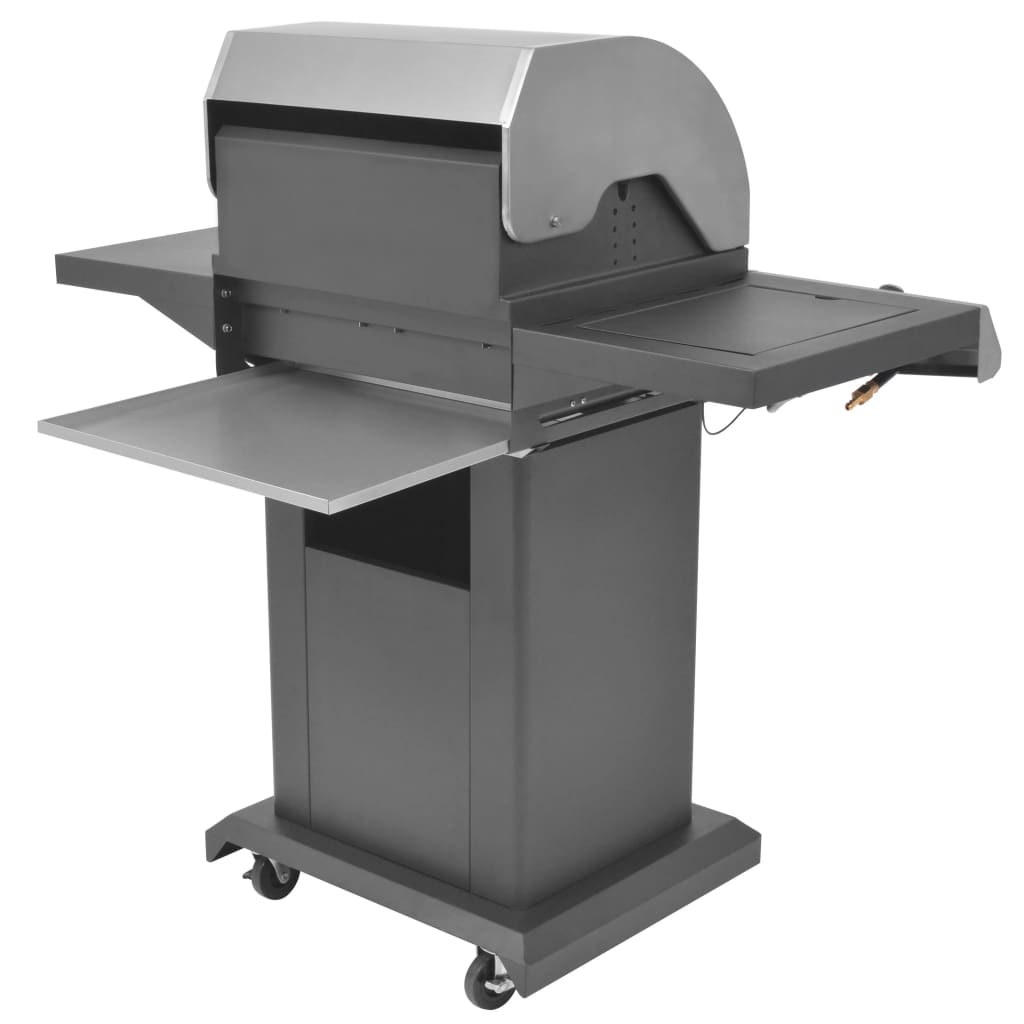 Gasgrill 2+1 Flammen Schwarz Und Silbern