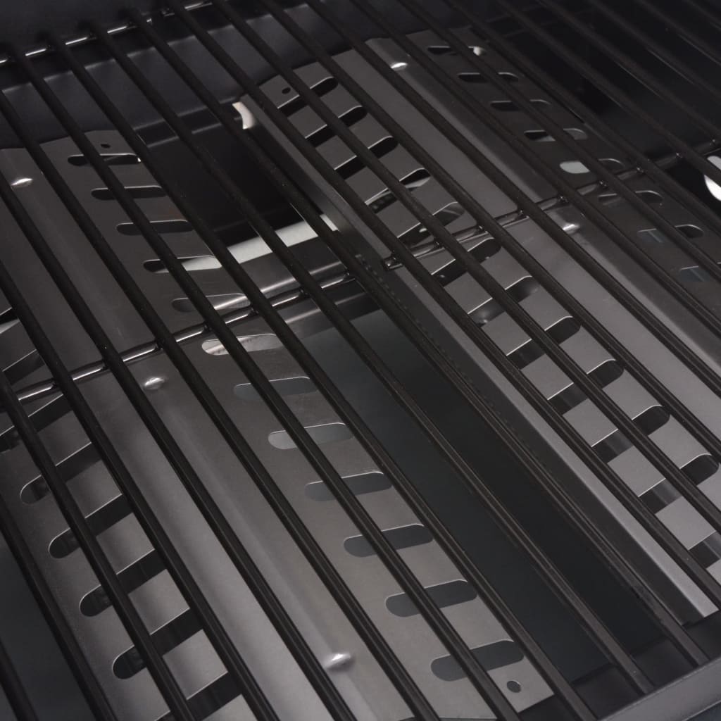 Gasgrill 2+1 Flammen Schwarz Und Silbern