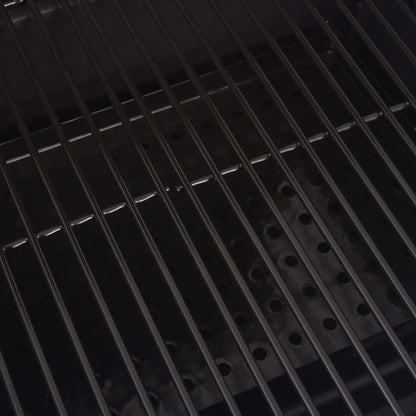 Holzkohlegrill Smoker Mit Ablage Schwarz